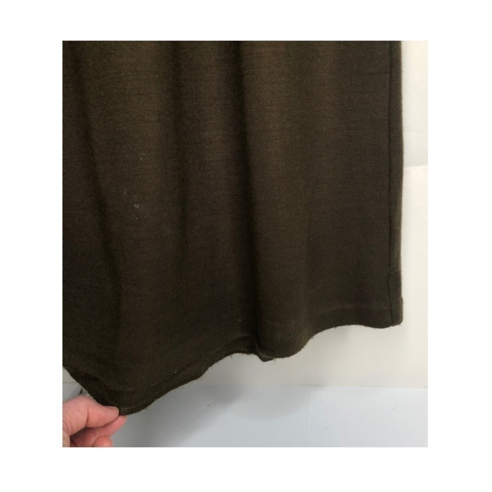 Mary McFadden 70s Sweater Dress/Mock Turtleneck/Vintage Long Dress Brown Sz M - Picture 10 of 11